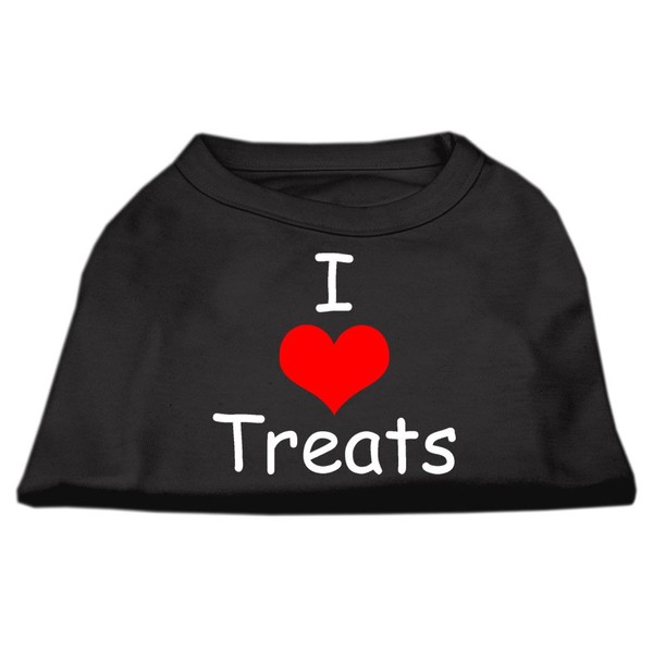 I Love Treats Design Print Dog Shirt Black XXXL (20)