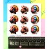 Stickasaurus Wrecks Thanksgiving Turkeys Sticker Sheet
