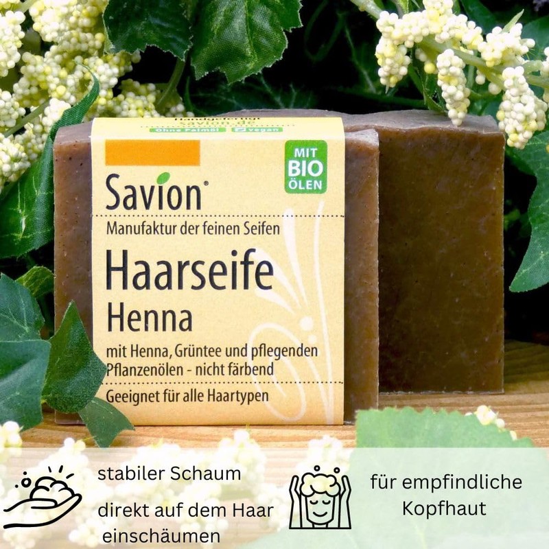 Hair Wash Soap "Henna", Savion