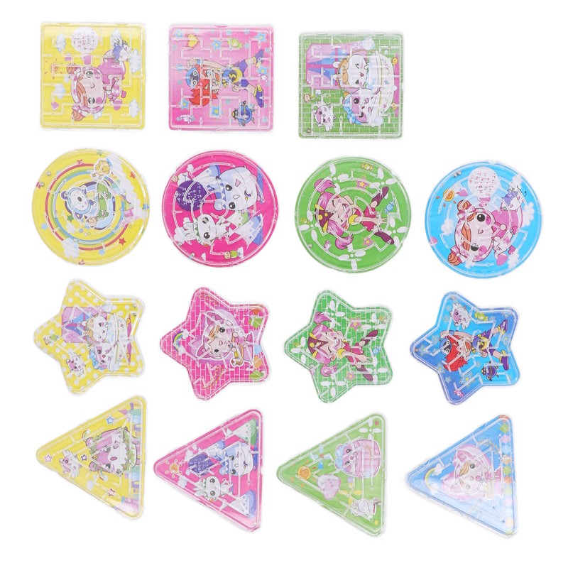 60pcs Balanced Ball Maze Toys Mini Maze Puzzle Games Palm