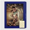 Fratelli Bonella Table in Gilded Oak Melamine with Last Supper