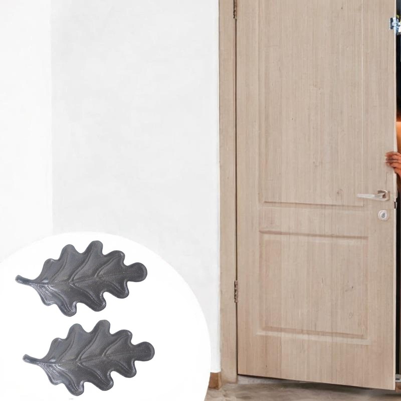 Qianly 2X Door Stoppers Doorstops for Bottom of Door Cast