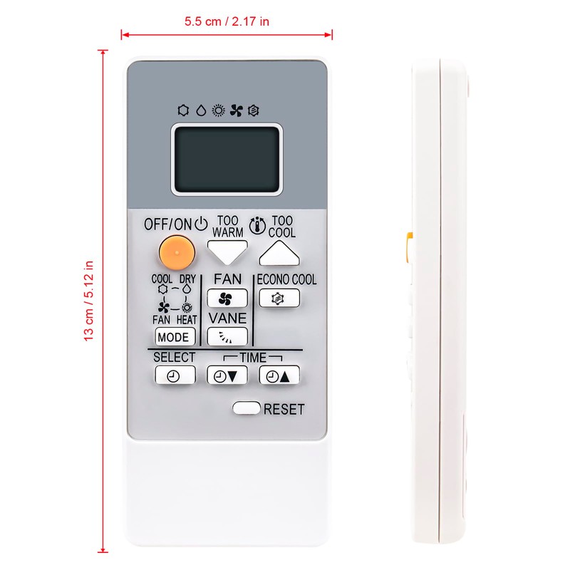 Replacement RH18A Remote Control Applicable For Mitsubishi Electric Air Conditioner,Compatible