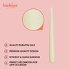 BOLSIUS Ivory Taper Candles - 10 Pack Unscented 10 Inch