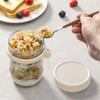 4 Pack Overnight Oats Containers with Lids and Spoons, 16