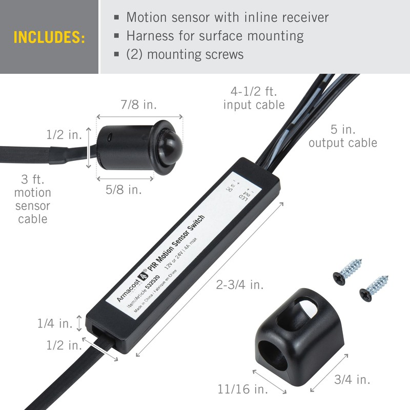 Armacost Lighting PIR Motion Sensor Light Switch 532520