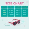 ROSHAMBO Splash Heart Sunglasses for Toddlers 2-4 Years - Unbreakable