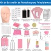 Kit Profesional Extensión De Pestañas Profesional Práctica