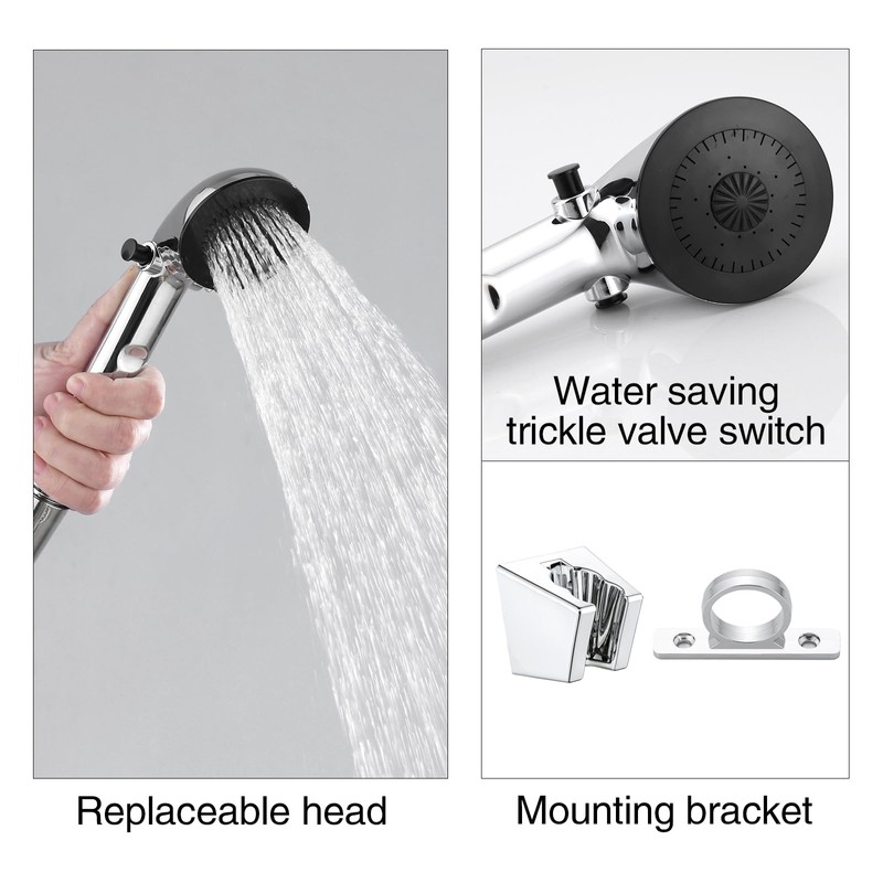 Rv Shower Faucet with Handheld Showerhead & Hose, 4 inch