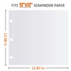 12x12 Scrapbook Page Protectors, 100 Pack, Scrapbook Refill Pages Protective