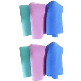 Terryshop74 6 x Magic Cloths Made of Pure PVA Latex 30 x 30 cm Pack of 6 3 Colours PVC Quick Without Detergents