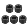 sourcing map 5Pcs Male Thread Socket Pipe Plugs, NPT 1/8"