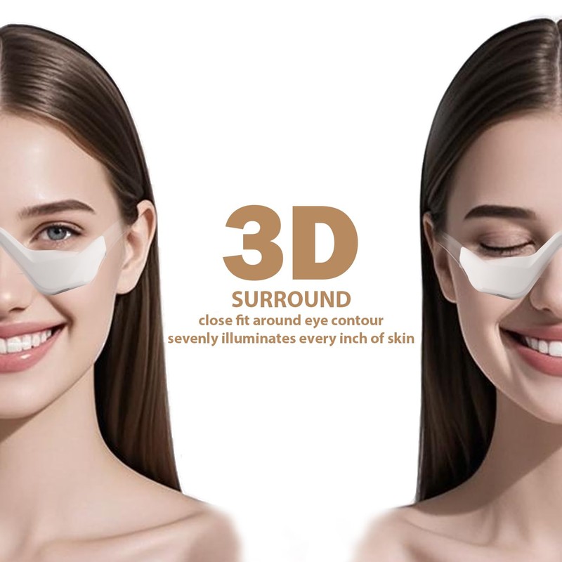 Under Eye Light Therapy Device, Red Light Therapy Glasses, 3