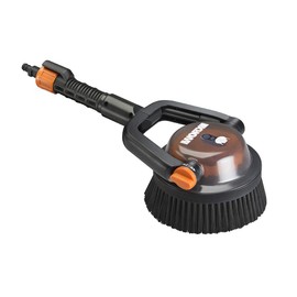 Worx Hydroshot Adjustable Outdoor Power Scrubber, Quick Snap Connection - WA1821 (Hard Bristles)