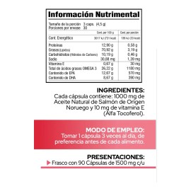 Omega Cápsulas Pronat Ultra Salmón Plus Unidades Epa Dha