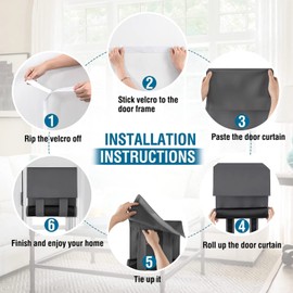 Mecodeco 100% Blackout Side Door Curtains for Door Window, Room Darkening Solid Color Door Window Covering for Glass Door, Full Blackout Drapes for French Door (12W x 69L Inch,Darkgray,1 Panel)