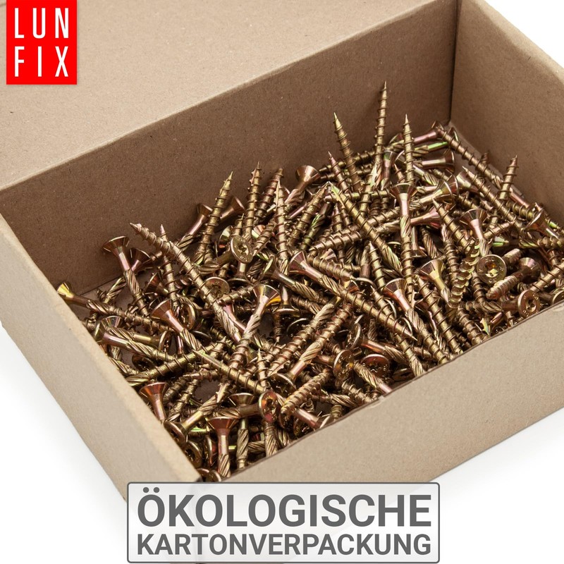 Lun Fix Chipboard Screws 4.5 x 80 mm | Pack