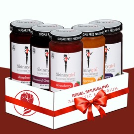 Sugar Free Preserves and Jams Variety Pack of 5 Flavors Care Package Gift Basket by Rebel Smuggling Galactic Emporium