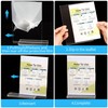Acrylic Sign Holder, 3 pack 5x7" Clear Double Sided Menu