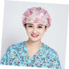 Baluue 3pcs Printed Adjustable Cotton Nurse Hat Stylish Operating Room