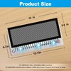 4 PCS Black Magnetic Vent Covers-5.5x12 Magnetic Air Vent Covers