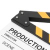 30x25CM Acrylic Clapperboard Director Movie Film BuiltIn Magnet Photography Action