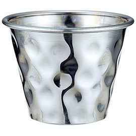 Sanho Sangyo 03115074 Sauce Pot, Silver, 0.5 fl oz (13.5 cc), Sauce Cup, Hammered