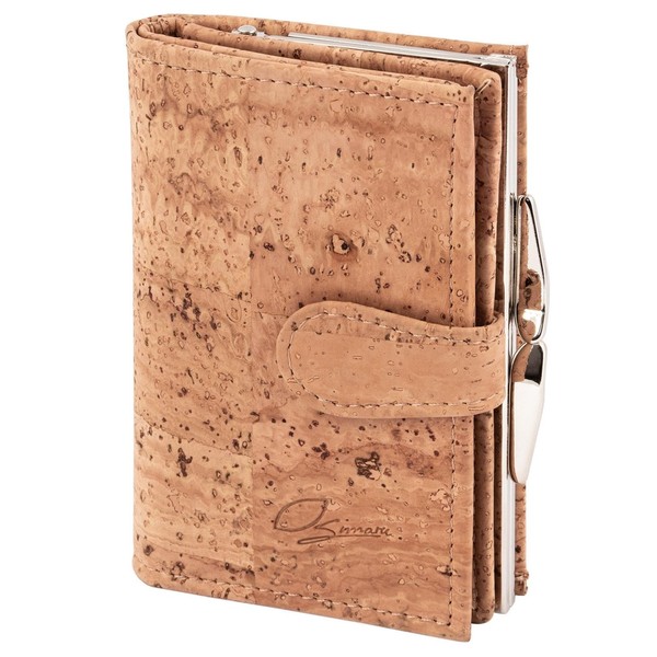 Simaru Women's Vegan Cork Wallet, RFID Protection, Wallet for 12+