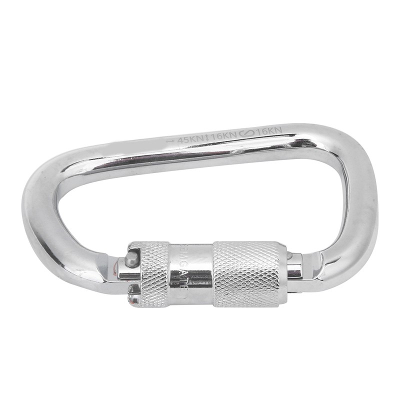 40Cr Steel 45KN D Shaped Hanging Buckle Carabiner Clip for