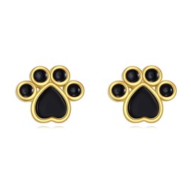 Paw Earrings 925 Sterling Silver Heart Earring Jewellery Gifts Mother's Day Gifts for Women and Girls