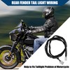 Hihaha Motorcycle Rear Fender Taillight Wiring Harness for Harley Davison