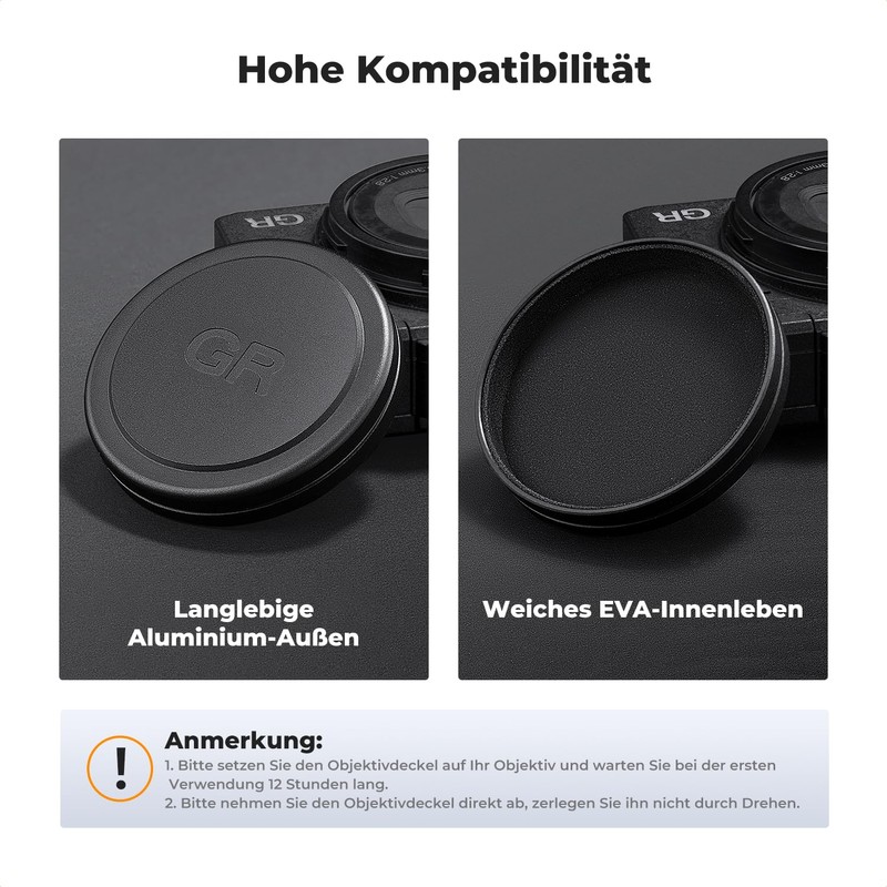 K&F Concept Housing Cap + Rear Lens Cap for Ricoh
