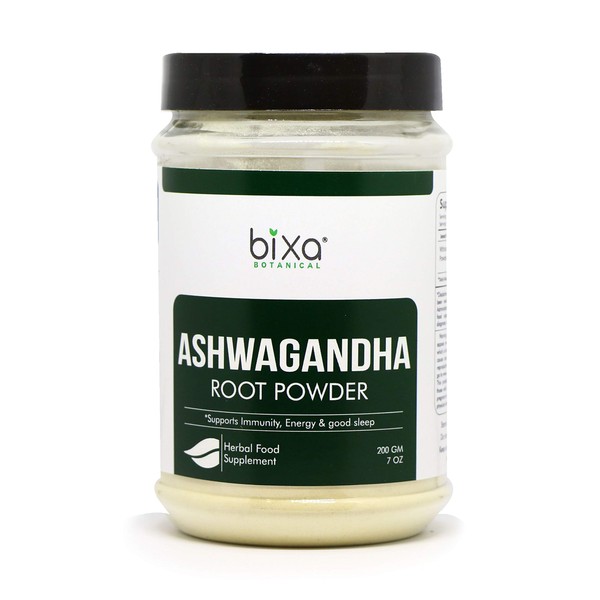 bixa BOTANICAL Ashwagandha Root Powder (Withania Somnifera Root) (7 Oz / 200g), Pack of 1