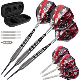 Viper Blitz 95% Tungsten Steel Tip Dart Set with Storage/Travel Case, 24 Grams