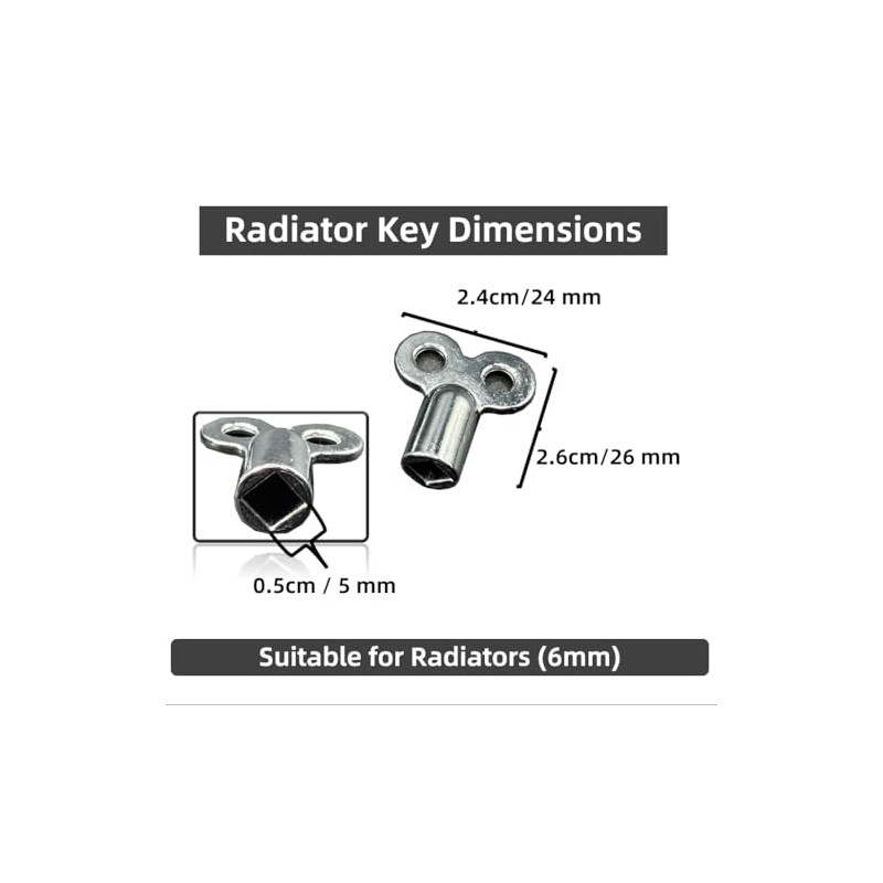 Aventurine Radiator Bleed Key - 5mm Internal Square Key -