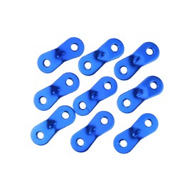 KernoKost Double Eye Aluminum Alloy Umbrella Rope Buckle Tent Draw Rope Accessories Wind Rope Buckle Tent Canopy Wind Rope Buckle Umbrella Rope Buckle Set of 20 with Wire Rope Buckle for Storage