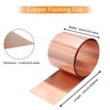 ELECTRAPICK Copper Flashing,24 Gauge(0.5mm) Thickness, 6in x 10ft, 99.95% Pure