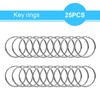 50PCS Metal Lobster Claw Clasp with Key Rings, 25PCS Keychains