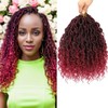 Curly Faux Locs Crochet Hair 8 Packs New Goddess Locs