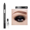 Dual-Purpose Eyeshadow & Eyeliner Pencil with Built-in Sharpener, Long-Wear Smudge-Proof