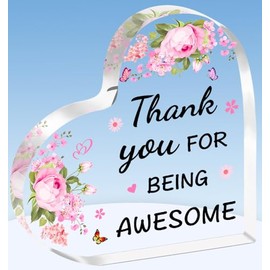 TTOVEN Leaving Gifts for Colleagues Women Thank You for Being Awesome Thank You Gifts for Women Plaque Gifts