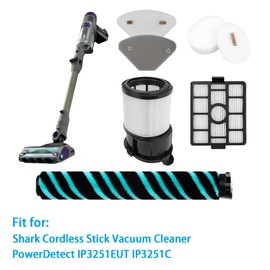 Zubehör Bürste Filter für Shark PowerDetect IP3251EUT IP3251C IP3251 IP3252 DuoClean Anti Hair Wrap Plus Akku Staubsauger Ersatzteile (12 Stück)