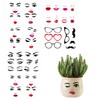 6 Sheets Face Stickers for Crafts, Funny Eyes Eyebrows Nose