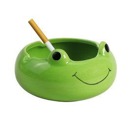 123Arts Ceramic Frog Ashtray Animal Ashtray Flowerpot Home Decor