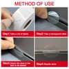 Misofuki 1" Clear Circle Stickers (1000 Pcs), Transparent Self-Adhesive Seals