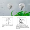 ONEBO 24 Pcs Suction Cup Hooks,Multi-Purpose Suction Cup Hooks,Removable and