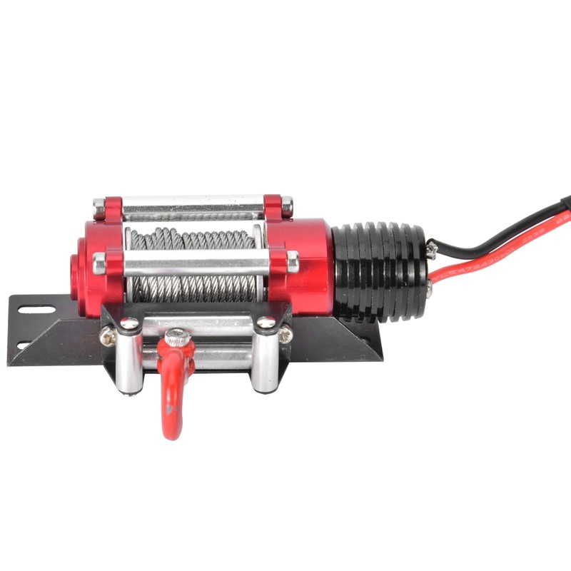 RC Car Metal Winch with Remote Controller Accessories fit for