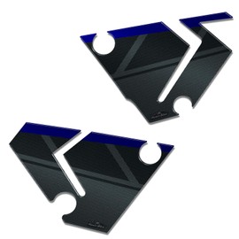 Resin Bike Motorcycle 3D Stickers Compatible with Yamaha Tenere 700 2019 Blue. Side Protections from Impact and Scratches. Pair of Resin Stickers - Gadget Moto