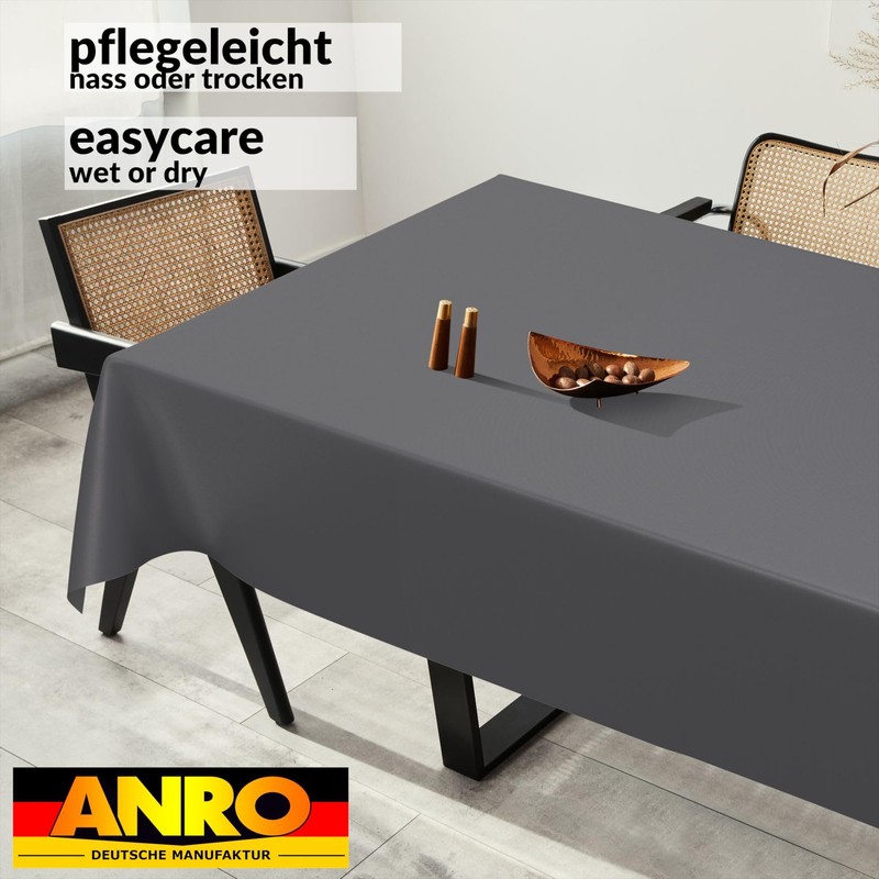 ANRO Oilcloth Tablecloth, Washable, Oilcloth, Garden Tablecloth, Outdoor, Indoor, 100