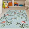 Liora Manne 2270/04 Aqua Ravella Bird on Branches Indoor/Outdoor Rug,